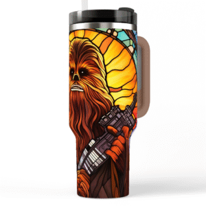 Chewbacca Stained Glass Style Quencher Tumbler 3