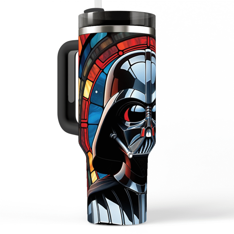 Darth Vader Stained Glass Style Quencher Tumbler 3