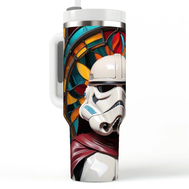 Storm Stained Glass Style Quencher Tumbler 3