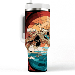 Xwing Stained Glass Style Quencher Tumbler 3