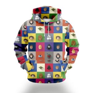 Mens-Retro-Casual-Planet-Art-Print-Hoodie-Images-5