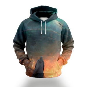 Mens-Retro-Casual-Planet-Art-Print-Hoodie-Images-7