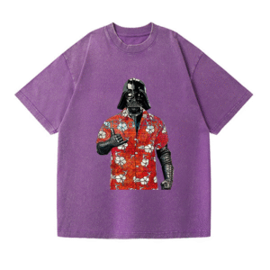 Star-War-Darth-Vader-In-A-Floral-Shirt-Vintage-Washed-T-shirt-2