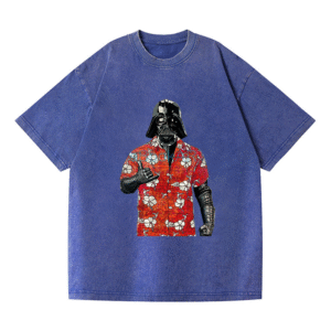 Star-War-Darth-Vader-In-A-Floral-Shirt-Vintage-Washed-T-shirt-3