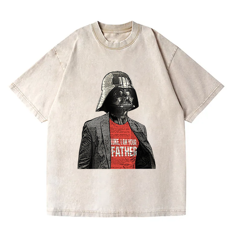 Star-War-Darth-Vader-In-A-Suit-Vintage-Washed-T-shirt-Images