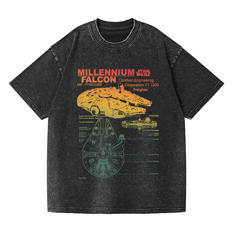 Star-War-Millennium-Vintage-Washed-T-shirt-Images