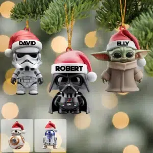 Merry Christmas - Personalized The Force Ornament