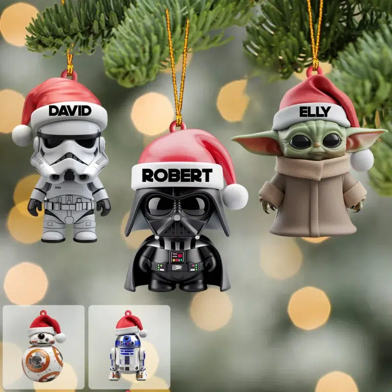 Merry Christmas - Personalized The Force Ornament