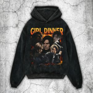 RE washed girl dinner hoodie