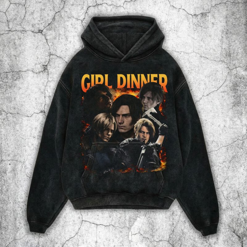 RE washed girl dinner hoodie