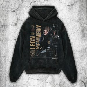 RE2 Leon washed hoodie