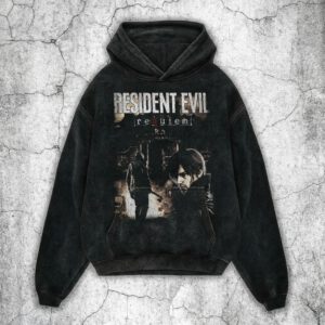 Re requiem washed hoodie