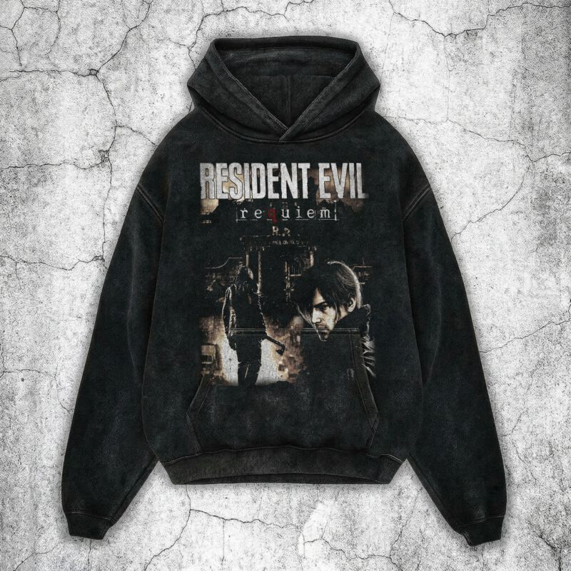 Re requiem washed hoodie
