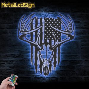American-Deer-Hunting-Metal-Wall-Art-LED-Light-3.jpg