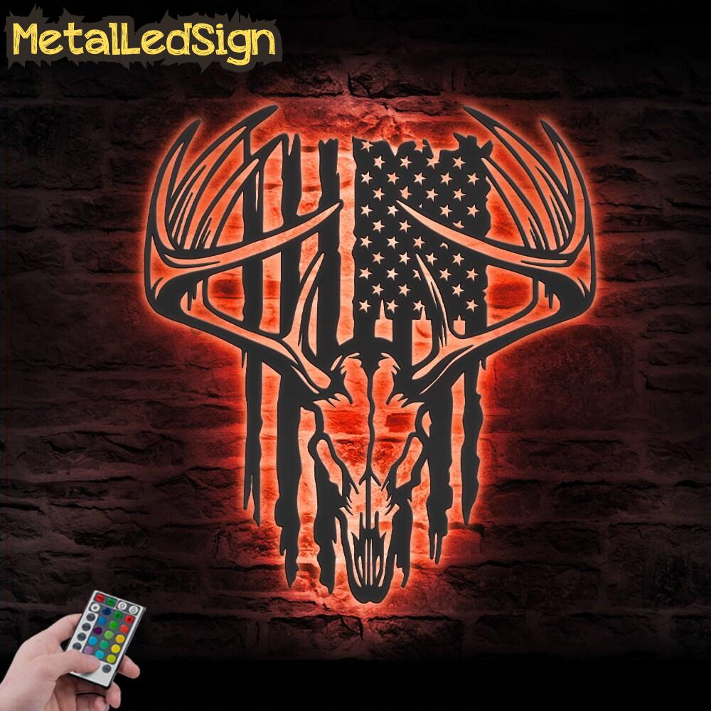 American-Deer-Hunting-Metal-Wall-Art-LED-Light-5.jpg