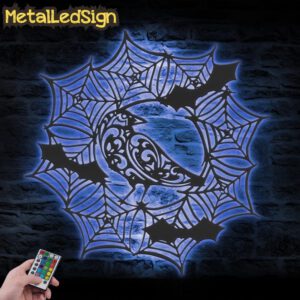 Bat-Raven-On-Spiderweb-Metal-Wall-Art-with-LED-Light-3.jpg