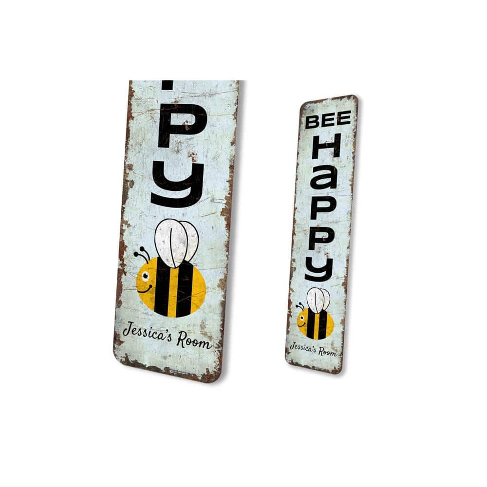 Bee-Happy-Sign-Premium-Quality-Rustic-Metal-Sign-4.jpg