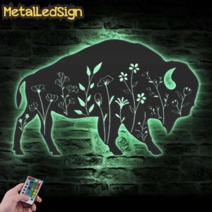 Bison-Wildflower-Farmhouse-Metal-Wall-Art-LED-Light-7.jpg