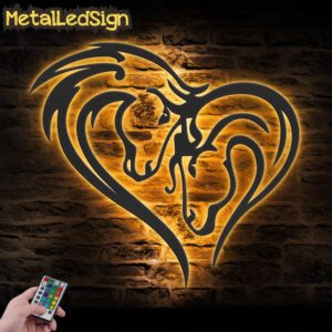 Couple-Horse-Heart-Metal-Wall-Art-LED-Light-Images.jpg