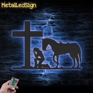 Cowgirl-Kneeling-At-Cross-Metal-Wall-Art-LED-Light-3.jpg