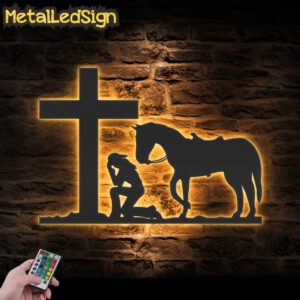 Cowgirl-Kneeling-At-Cross-Metal-Wall-Art-LED-Light-Images.jpg