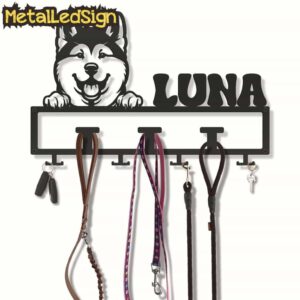 Custom-Akita-Inu-Dog-Leash-Collar-Holder-3.jpg