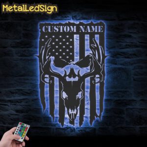 Custom-American-Deer-Hunting-Metal-Wall-Art-LED-Light-3.jpg