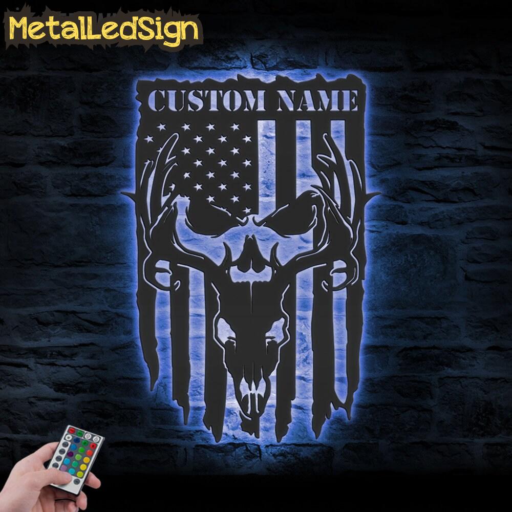 Custom-American-Deer-Hunting-Metal-Wall-Art-LED-Light-3.jpg