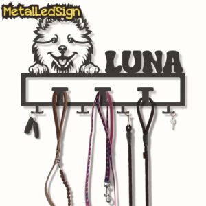 Custom-American-Eskimo-Dog-Leash-Collar-Holder-3.jpg