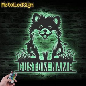 Custom-Baby-Pomeranian-Metal-Wall-Art-LED-Light-7.jpg