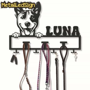 Custom-Basenji-Dog-Leash-Collar-Holder-3.jpg