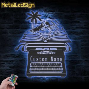 Custom-Beach-Book-Writer-Metal-Wall-Art-LED-Light-3.jpg