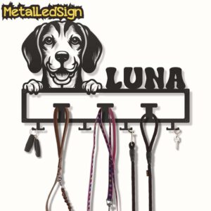 Custom-Beagle-Dog-Leash-Collar-Holder-3.jpg