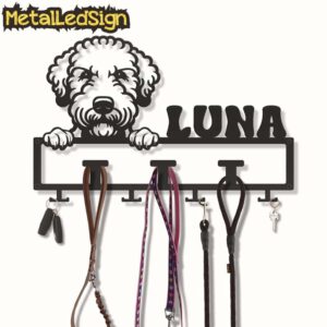 Custom-Bedlington-Terrier-Dog-Leash-Collar-Holder-3.jpg