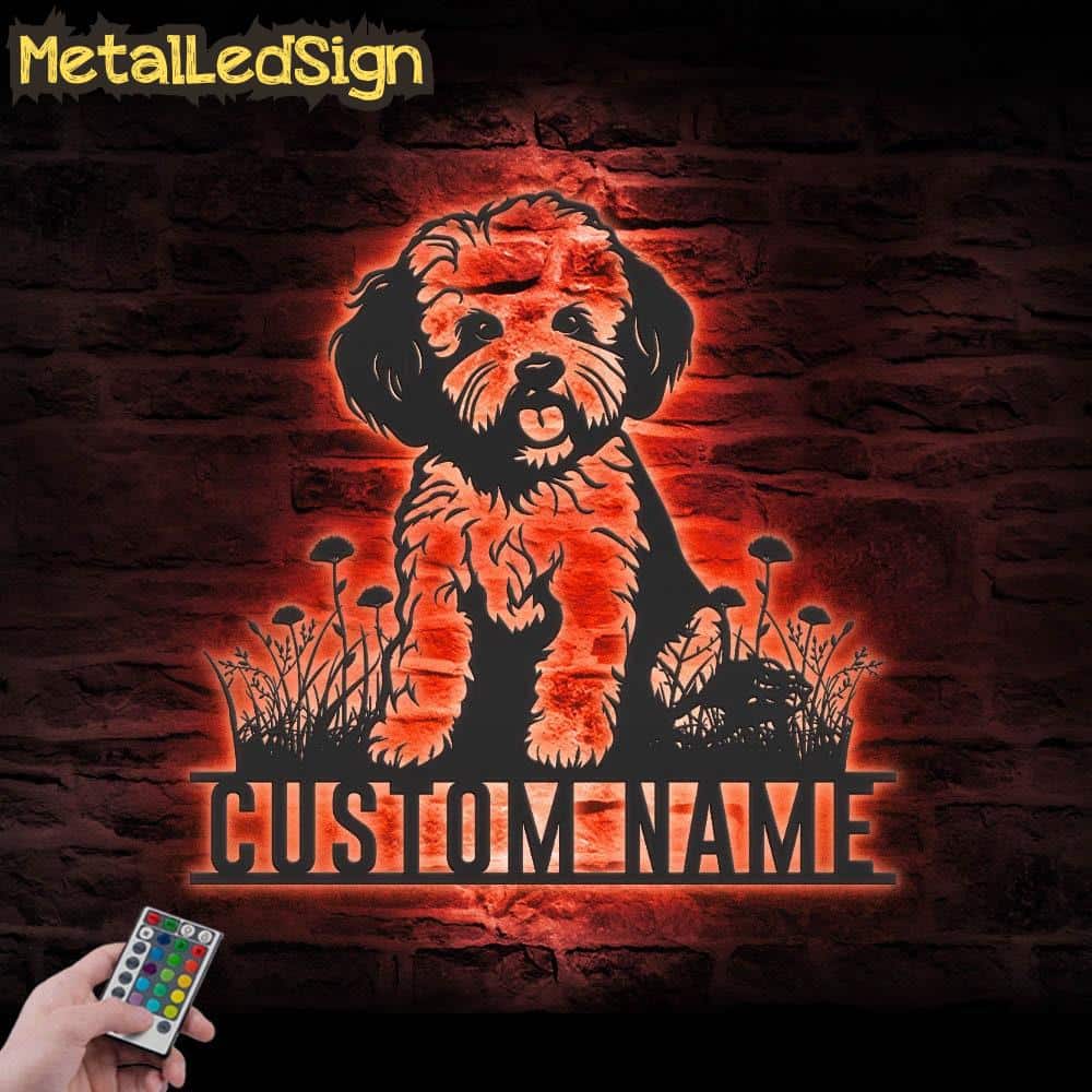 Custom-Bichons-Frise-Metal-Wall-Art-LED-Light-5.jpg
