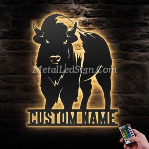 Custom-Bison-Farmhouse-Metal-Wall-Art-Led-Light-Images-4.jpg