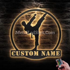 Custom-Boy-Karate-Martial-Arts-Metal-Wall-Art-With-Led-Light-Images-1.jpg