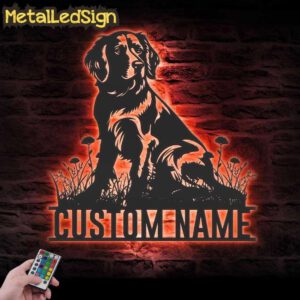 Custom-Brittany-Spaniel-Metal-Wall-Art-LED-Light-5.jpg
