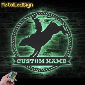 Custom-Bull-Rider-Metal-Wall-Art-LED-Light-7.jpg
