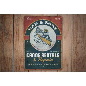 Custom-Canoe-Rentals-And-Repair-Premium-Quality-Rustic-Metal-Sign-Images.jpg