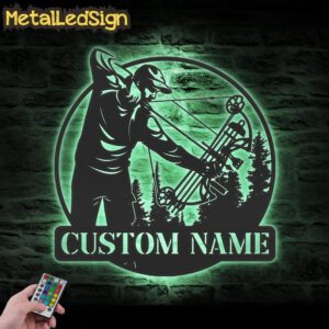 Custom-Compound-Bow-Hunter-Metal-Wall-Art-LED-Lights-7.jpg