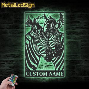 Custom-Couple-Zebra-Horse-Metal-Wall-Art-LED-Light-7.jpg