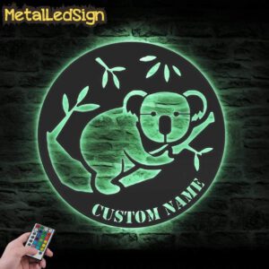 Custom-Cute-Koala-Metal-Wall-Art-LED-Light-7.jpg