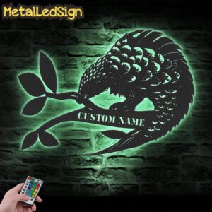 Custom-Cute-Pangolin-Metal-Wall-Art-LED-Light-5.jpg