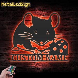Custom-Cute-Rat-With-Cheese-Metal-Wall-Art-LED-Light-5.jpg