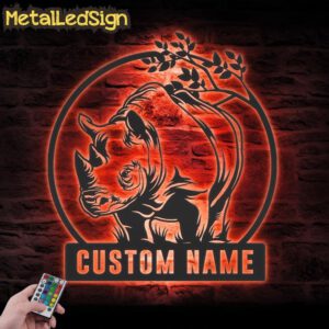 Custom-Cute-Rhino-Metal-Wall-Art-LED-Light-5.jpg