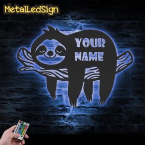 Custom-Cute-Sloth-Metal-Wall-Art-Led-Light-3.jpg