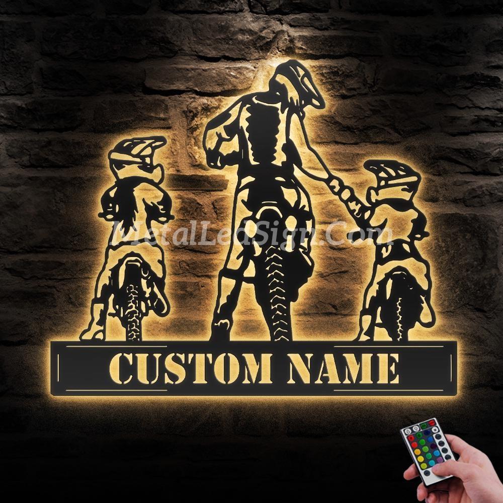 Custom-Daughter-Father-Son-Motocross-Biker-Metal-Wall-Art-Led-Light-Images-1.jpg