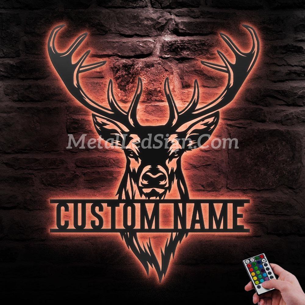 Custom-Elk-Deer-Hunting-Metal-Wall-Art-Led-Light-2-3.jpg
