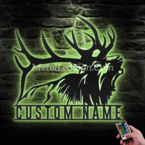 Custom-Elk-Deer-Hunting-Metal-Wall-Art-Led-Light-2.jpg